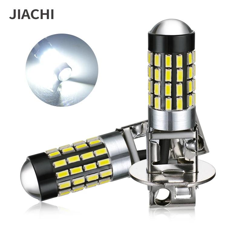JIACHI  ڵ ׼, H1 H3 LED , Ȱ 3014 Ĩ, 54SMD, 540LM, ڵ ְ , , 12-24V , 100 
